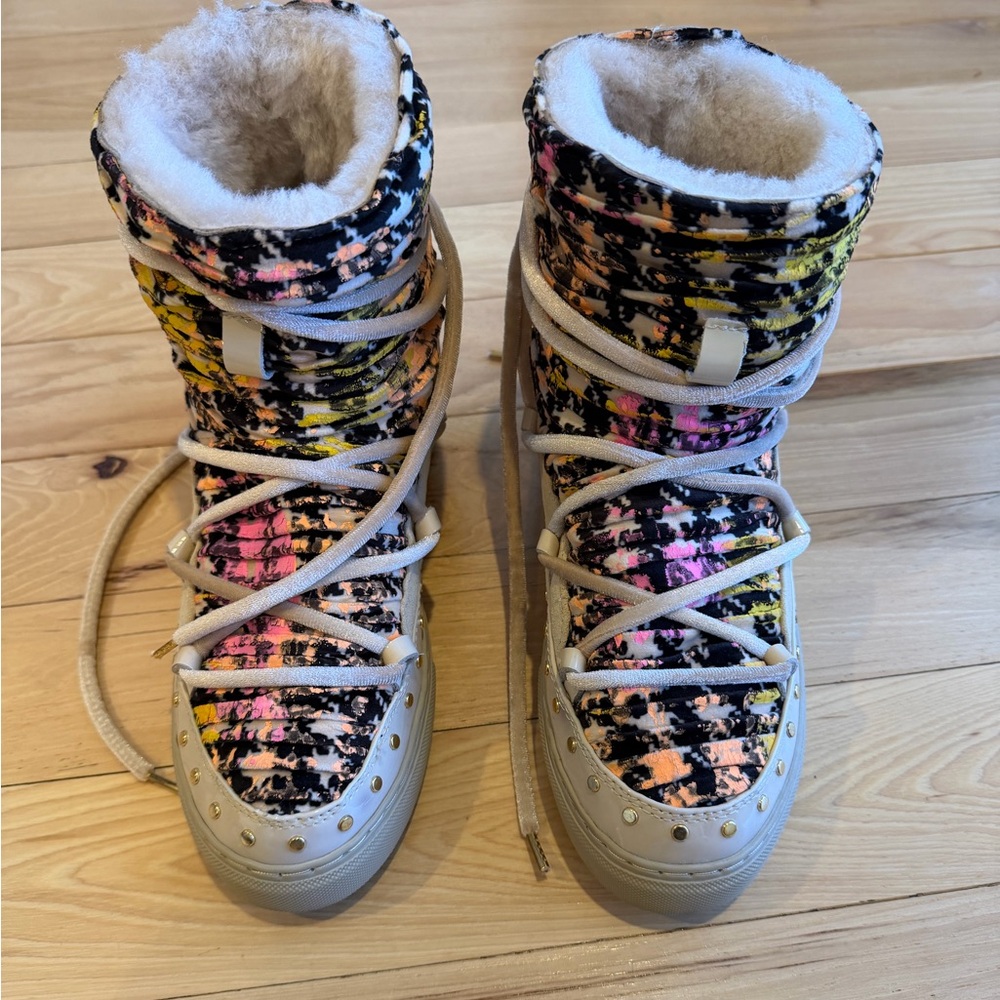 INUIKII - Women's Pull Punk Sneaker Wedge. Size 38!